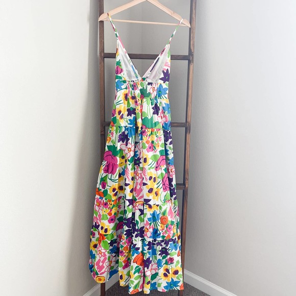 J. Crew Cotton-Poplin Button Up Dress in Vibrant Garden - Picture 9 of 12